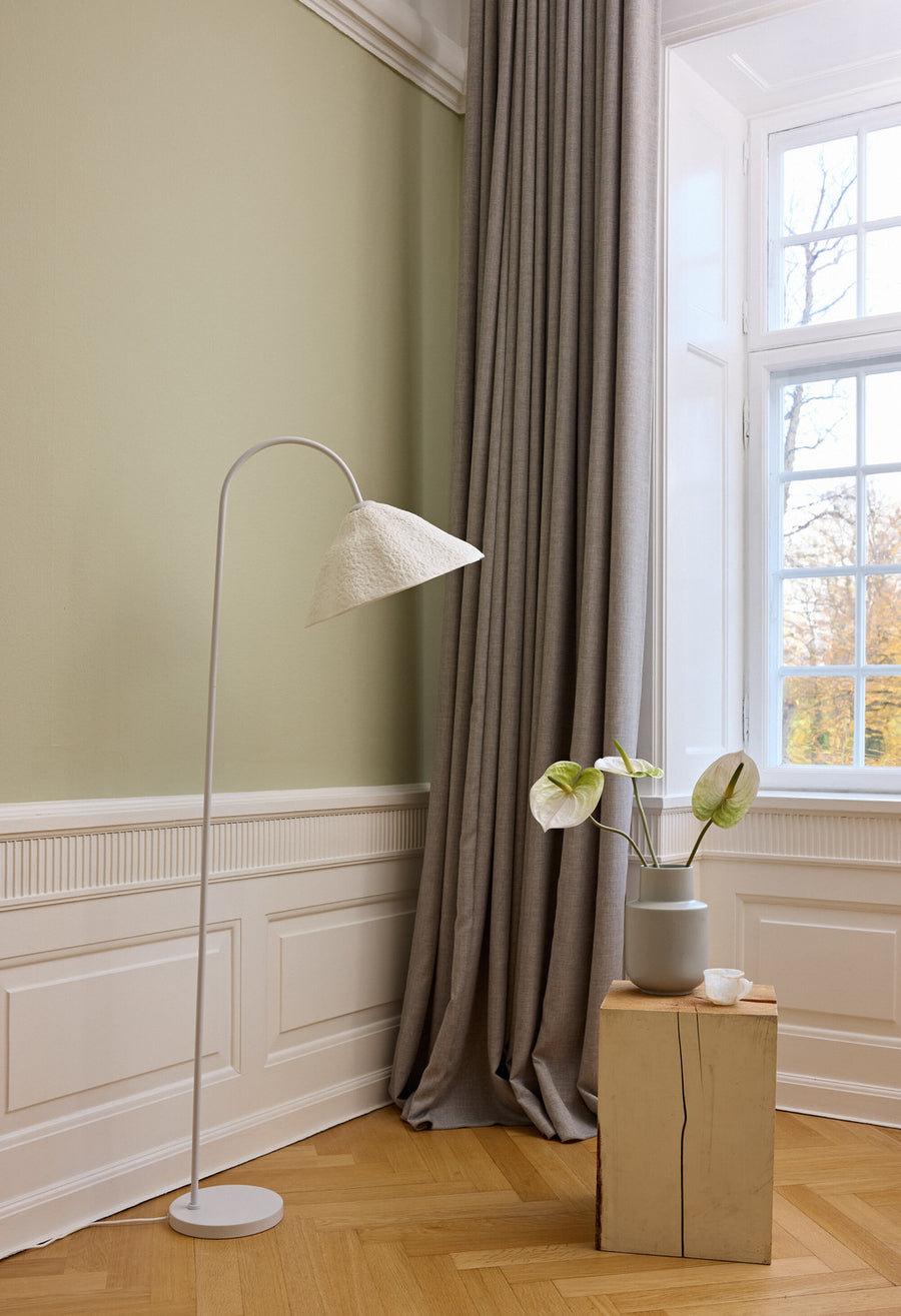 Lampadaire Lotus Leaf blanc
