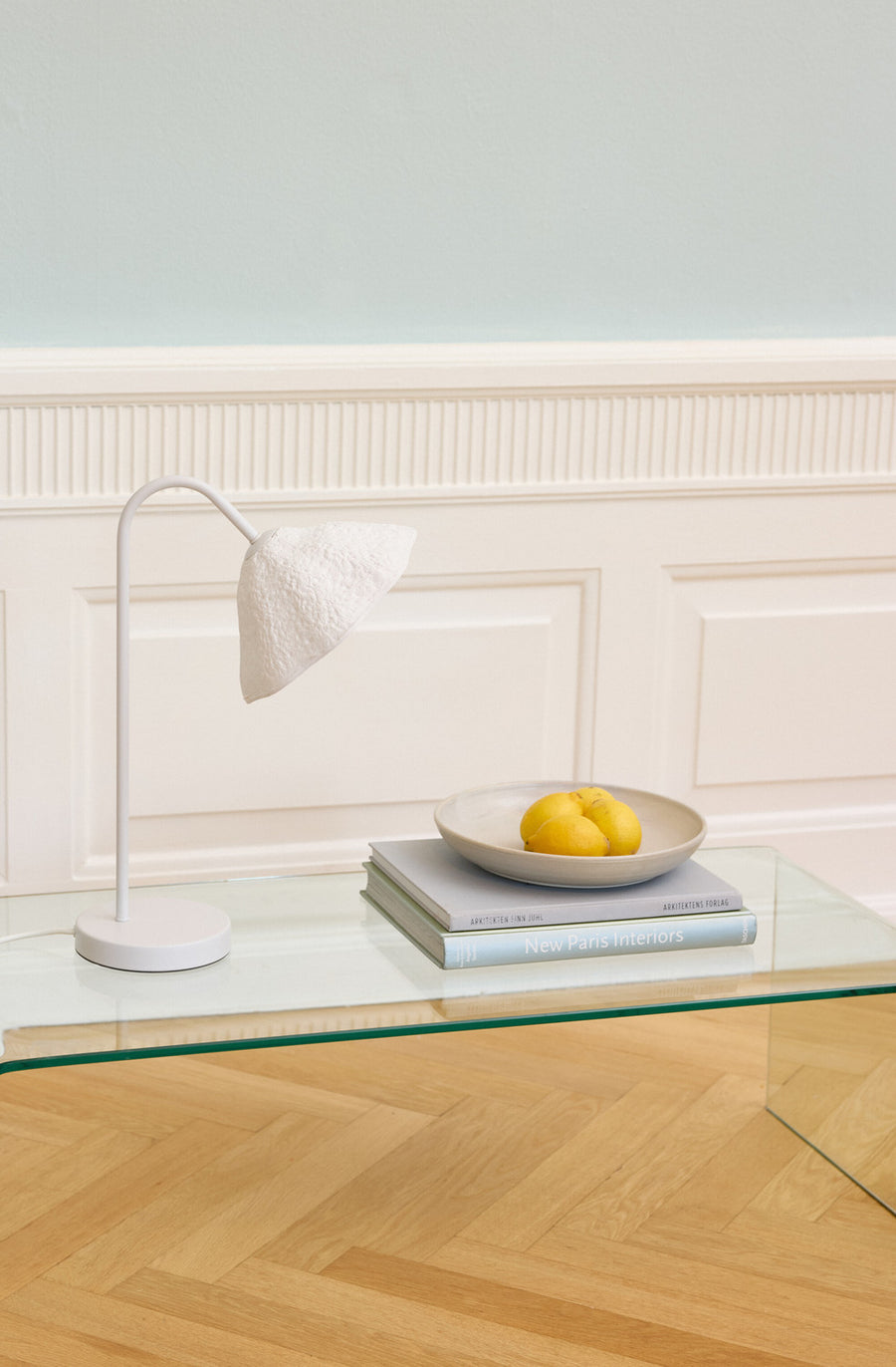 Lampe à poser Lotus Leaf blanche