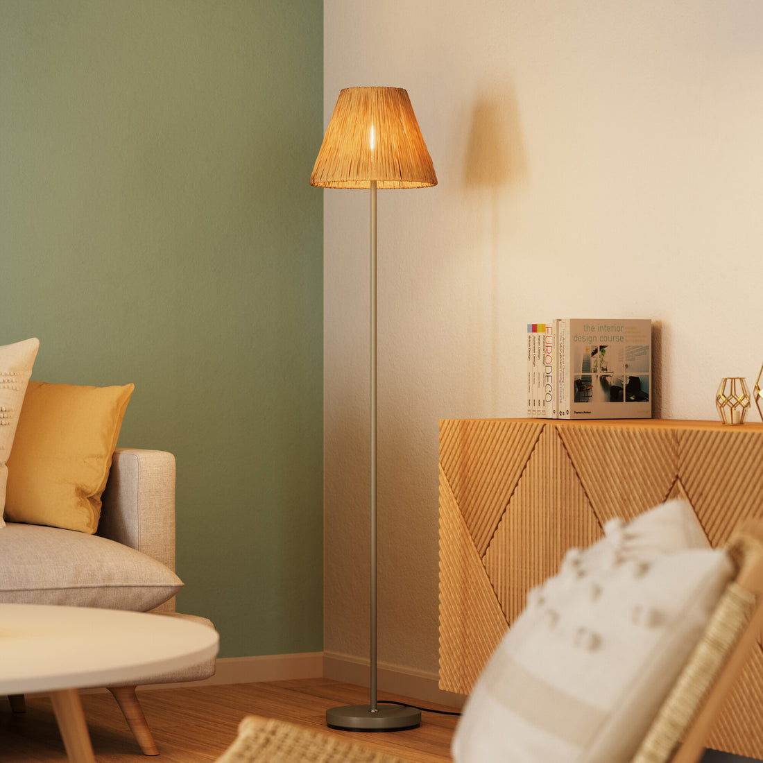 Lampadaire salon | Raffia