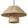 Suspension Bamboo Paper Hut marron, Ø 40 cm