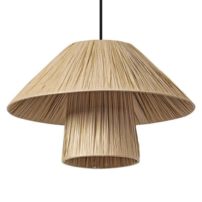 Suspension Bamboo Paper Hut marron, Ø 40 cm