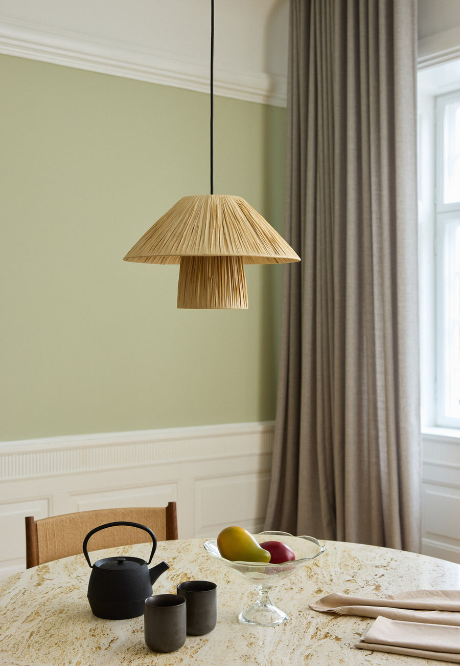 Suspension Bamboo Paper Hut marron, Ø 40 cm