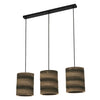 Suspension Cardboard Cylinder marron, 3 lumières