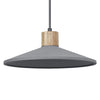 Suspension Concrete Wood anthracite, H 116,5 cm