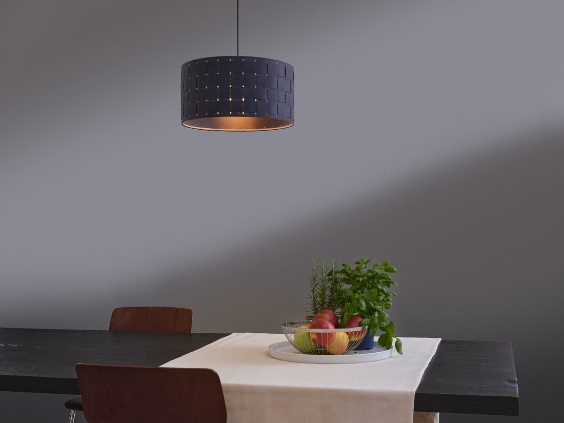 Suspension Felt Weaving anthracite, Ø 38 cm