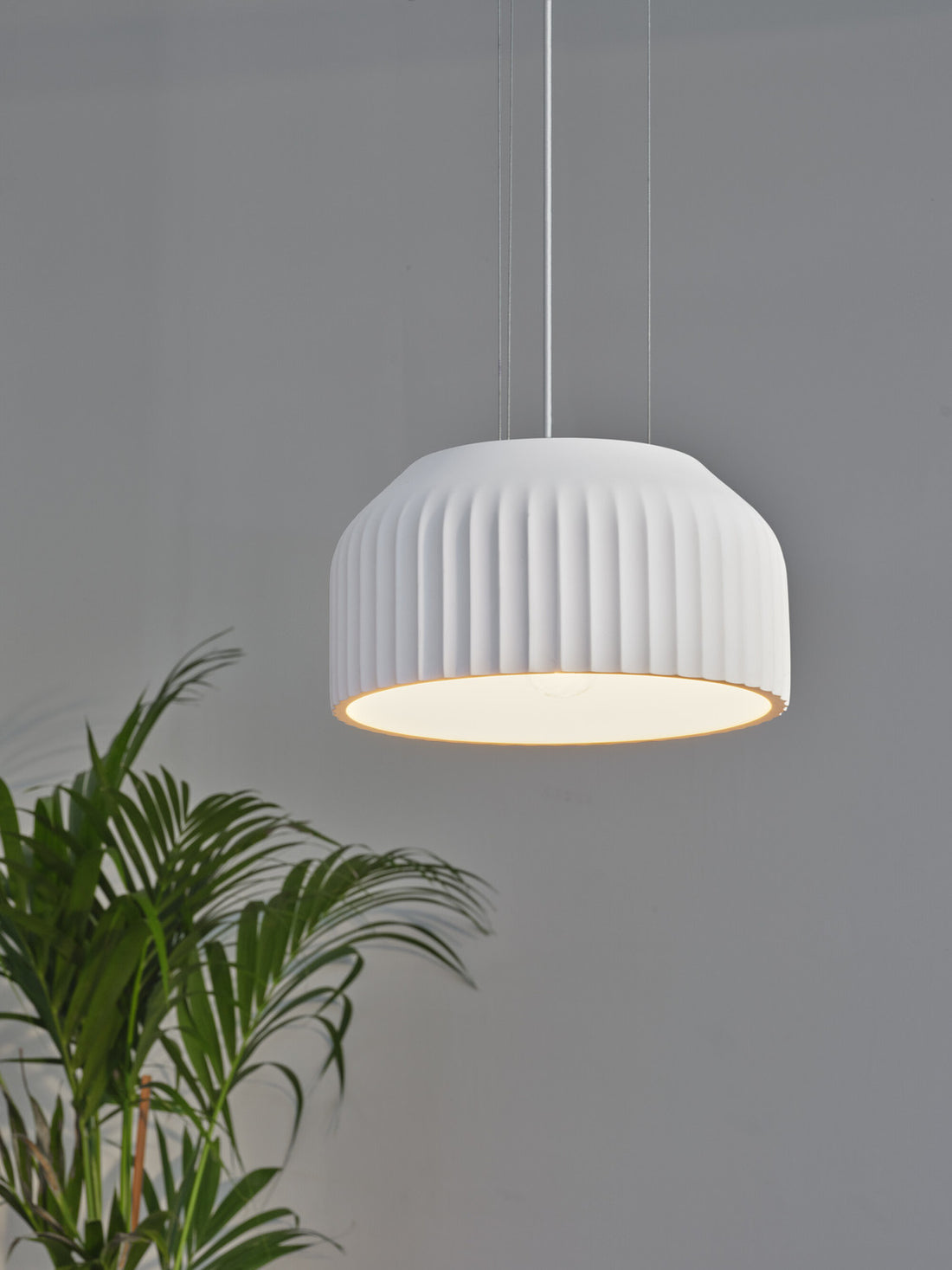 Suspension luminaire | Plaster Routes Blanche
