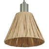 Suspension Raffia verte et marron