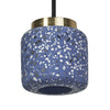 Suspension Terazzo Ball bleu