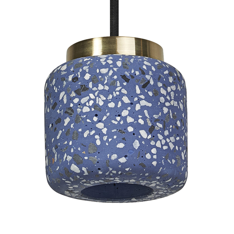 Suspension Terazzo Ball bleu
