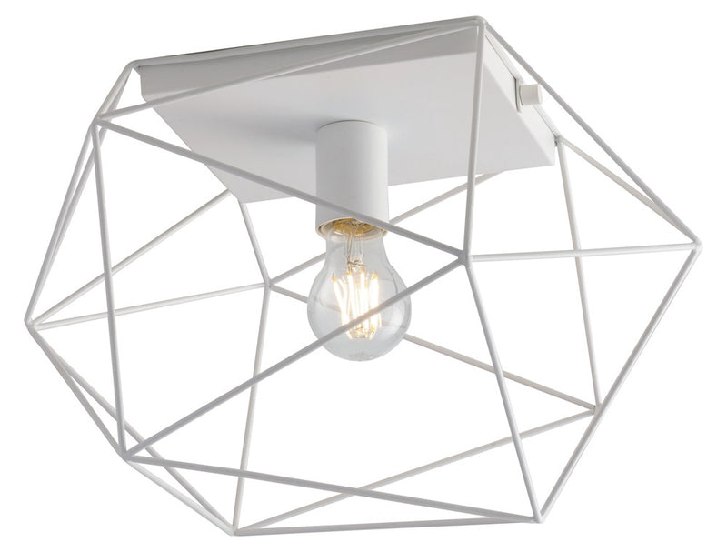 Plafonnier Abraxas blanc, L 40,5 cm
