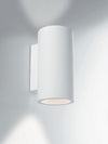 Applique murale Banjie blanche, plâtre, L 29 cm