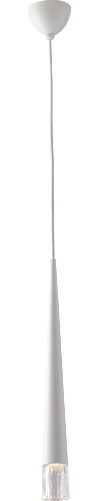 Suspension Lancelot blanche, verre
