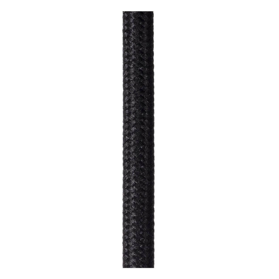 Suspension Magius 3 lumières bois clair et noire, rotin