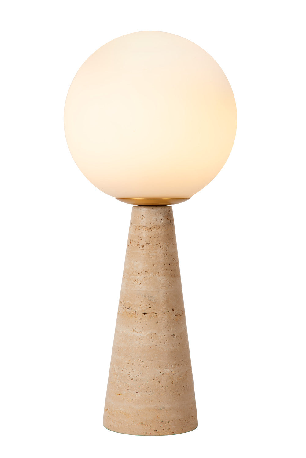 Lampe à poser Evin opale, verre
