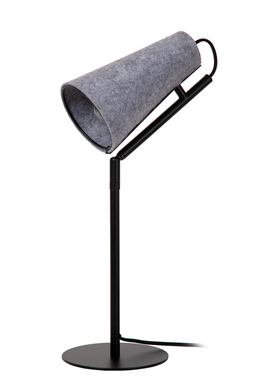 Profil complet du luminaire avec son pied fin et son câble