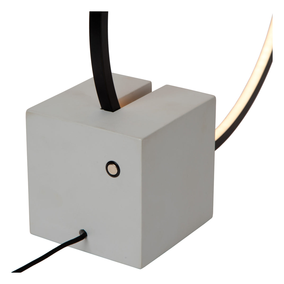 Lampe à poser Cirkelis noire, H 32 cm
