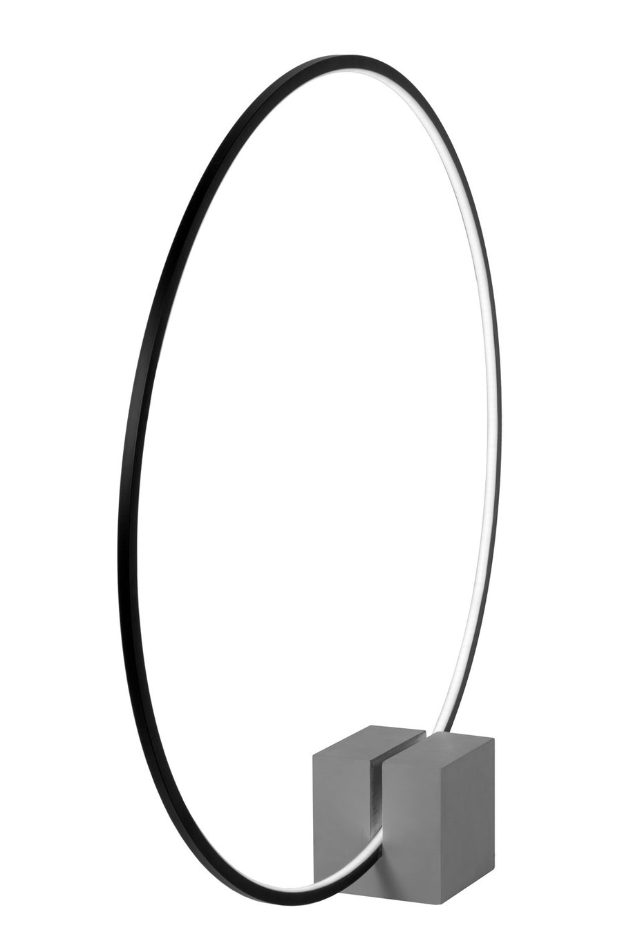 Lampe à poser Cirkelis noire, H 83 cm