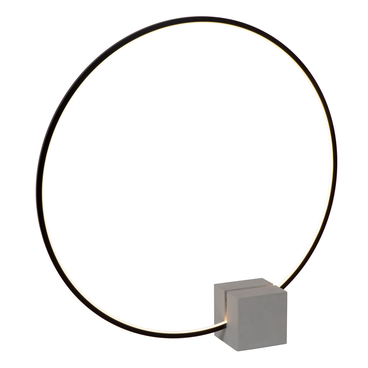 Lampe à poser Cirkelis noire, H 83 cm