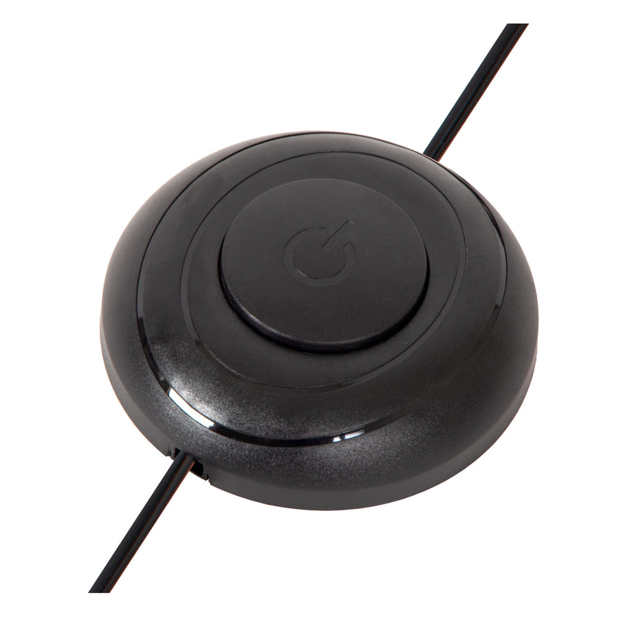 Lampe à poser Cirkelis noire, H 83 cm