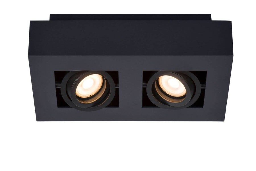 Plafonnier Xirax 2 lumières noir