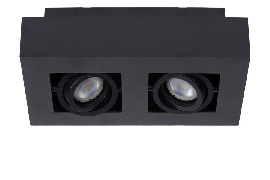 Plafonnier Xirax 2 lumières noir
