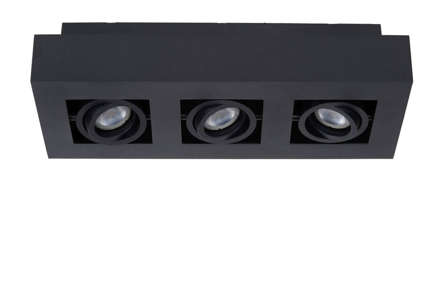 Plafonnier Xirax 3 lumières noir
