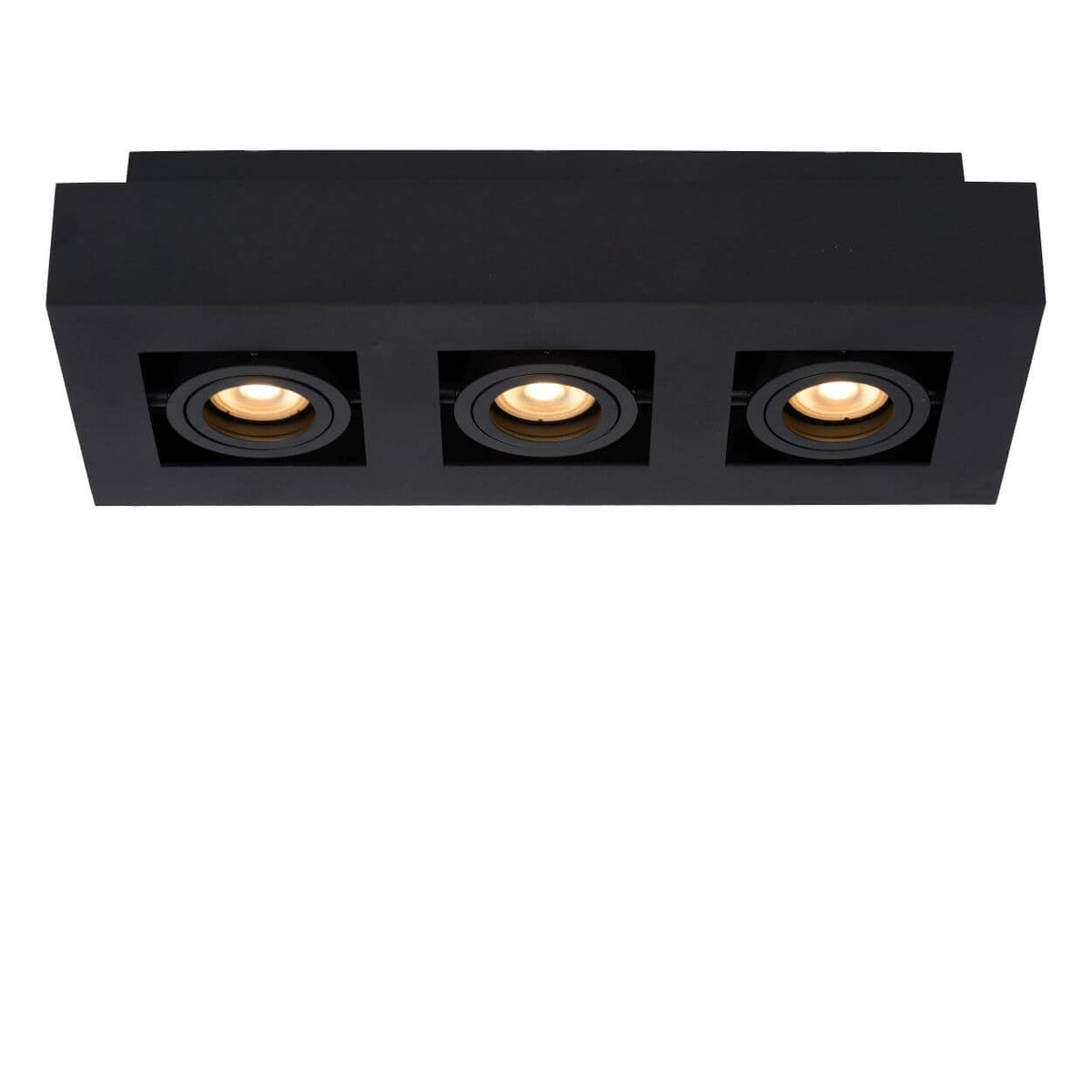 Plafonnier Xirax 3 lumières noir