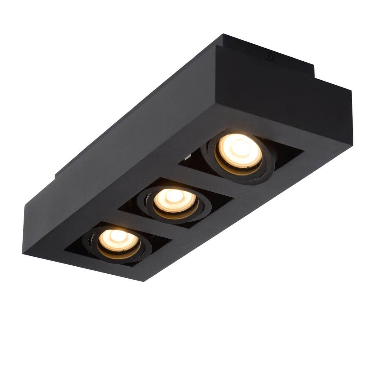 Plafonnier Xirax 3 lumières noir