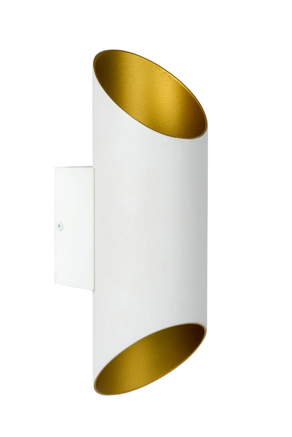Applique murale Quirijn blanche et dorée mat