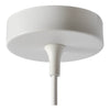 Suspension Favori blanche et dorée mat