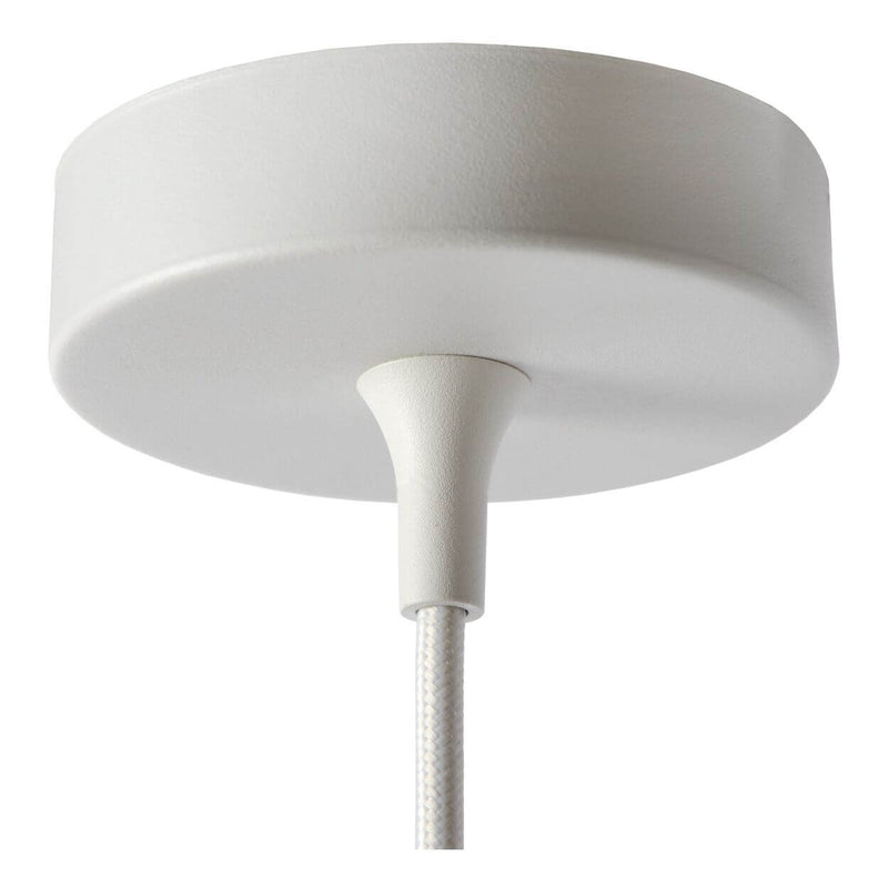 Suspension Favori blanche et dorée mat