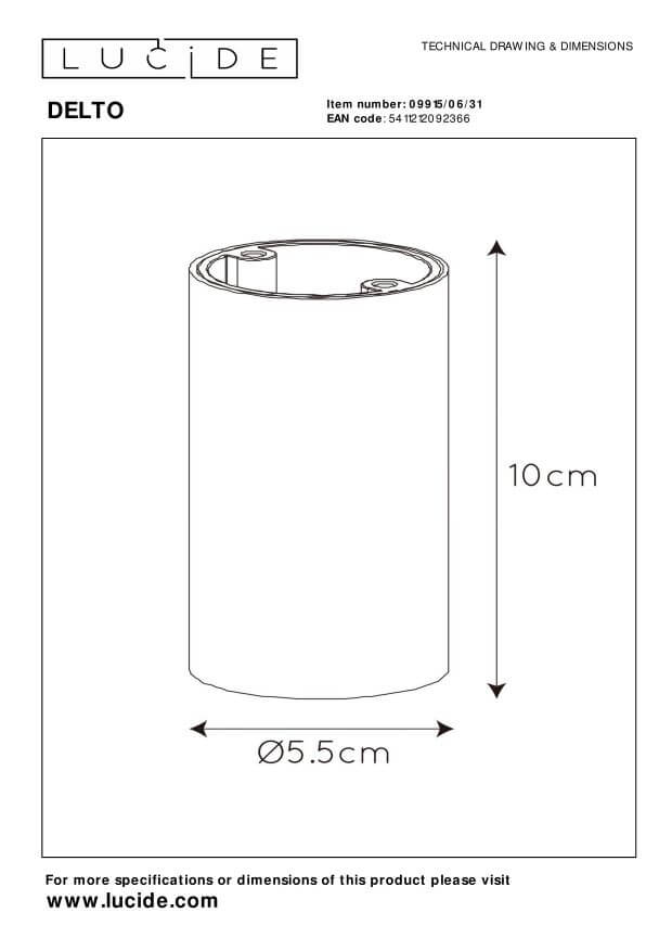 Plafonnier Delto blanc (09915/06/31)