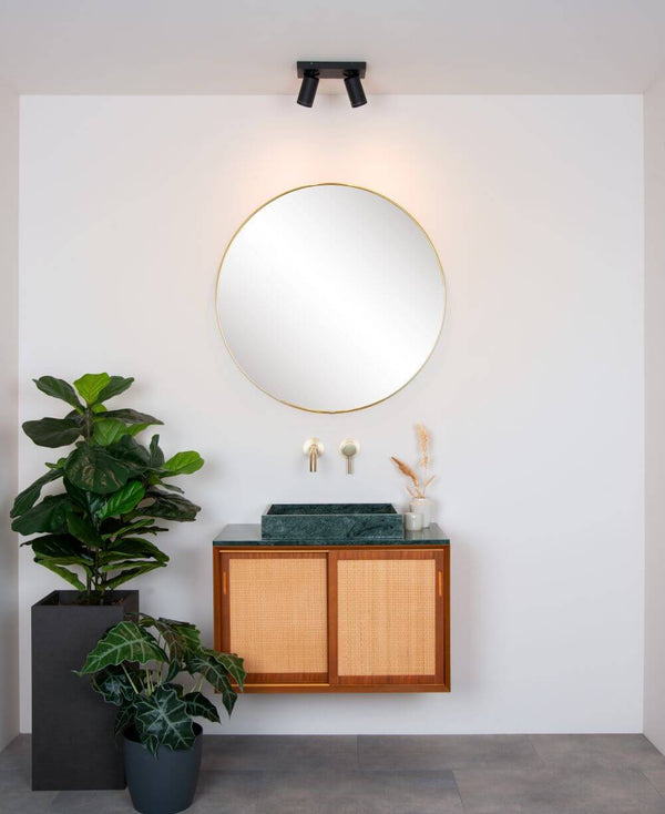 Plafonnier Taylor 2 lumières noir