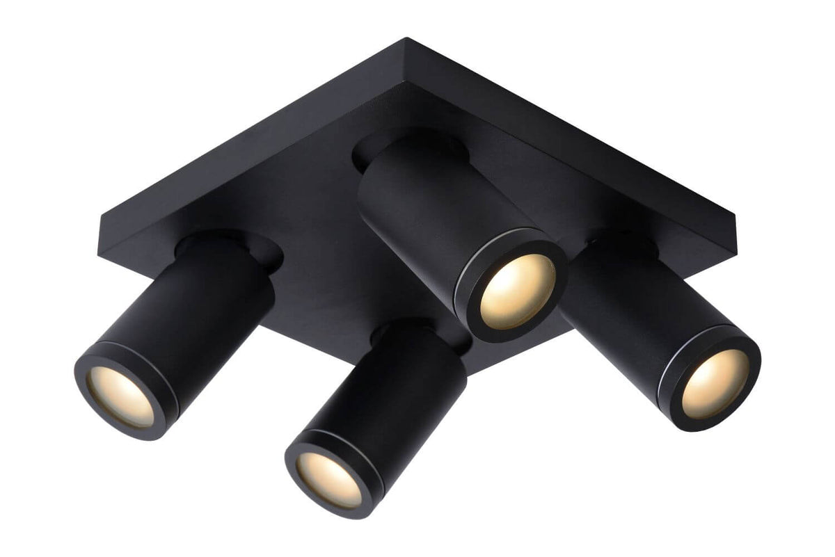 Plafonnier Taylor 4 lumières noir