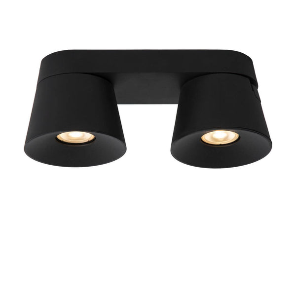 Plafonnier Trigono 2 lumières noir
