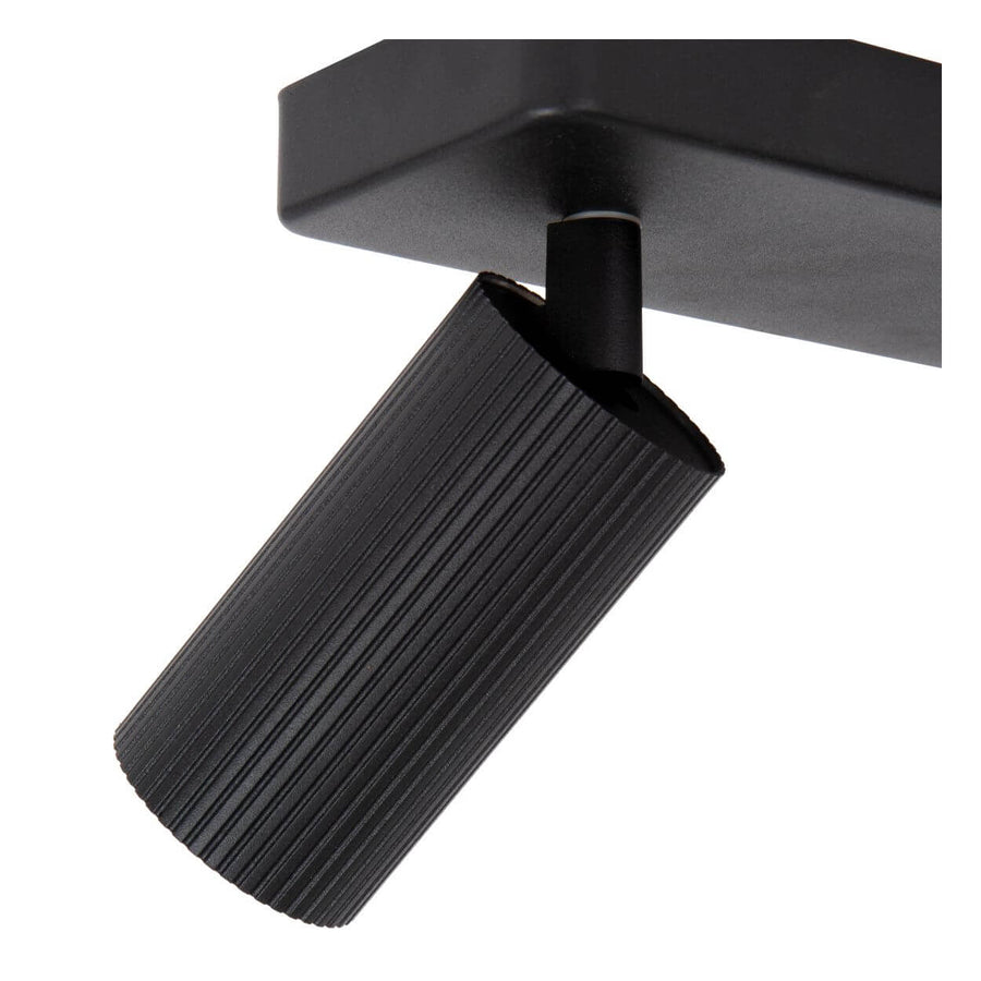 Plafonnier Clubs 2 lumières noir