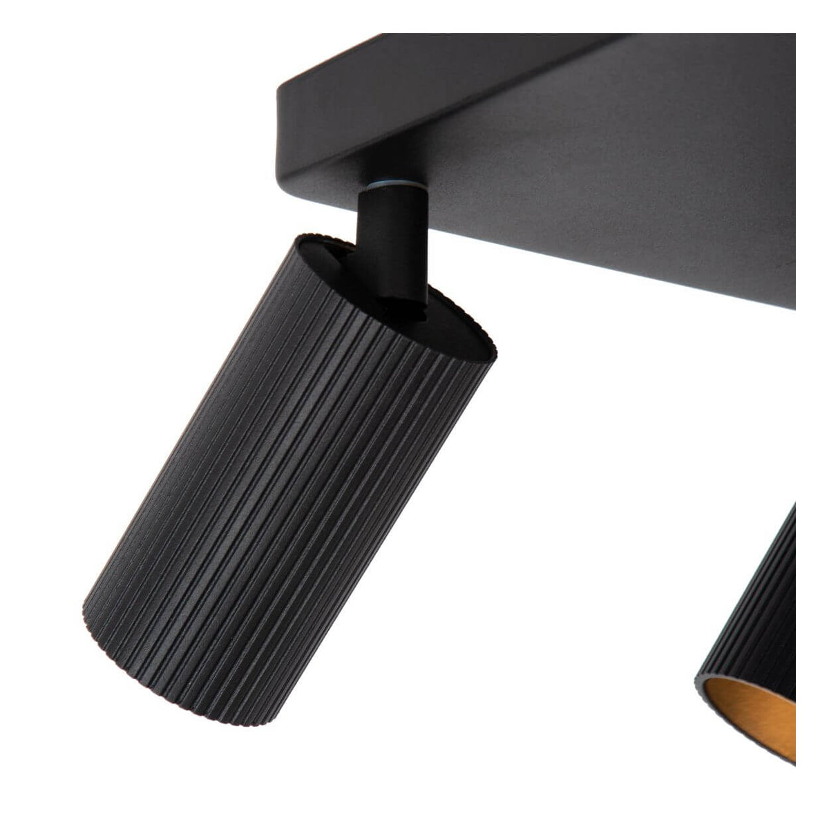 Plafonnier Clubs 4 lumières noir