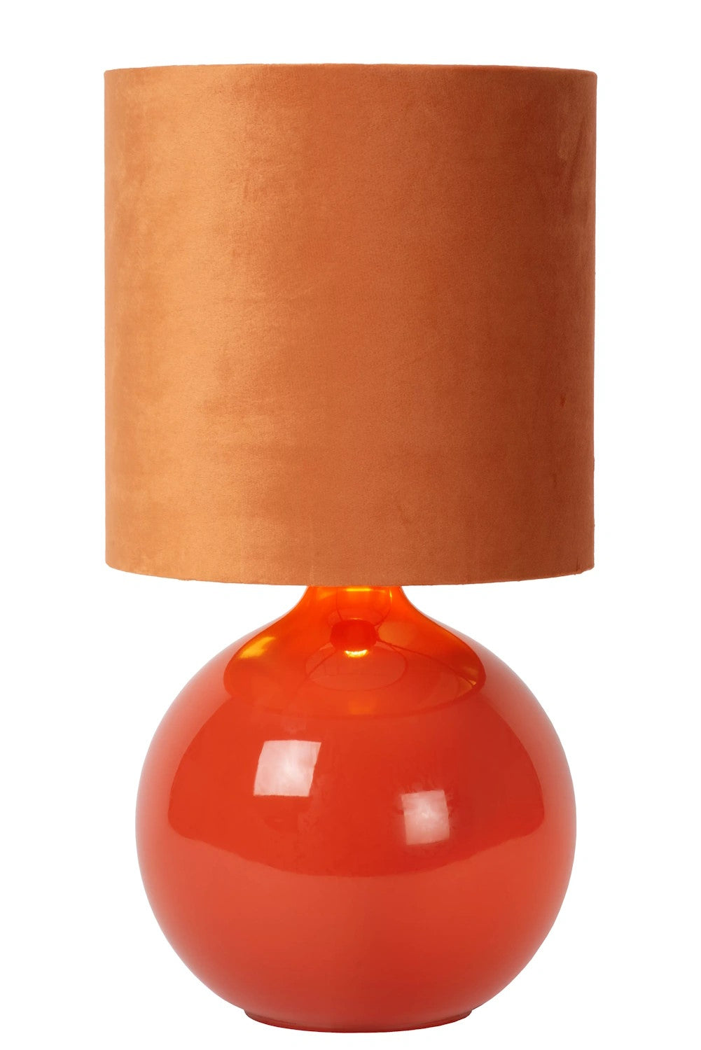 Lampe à poser Esterad orange, coton