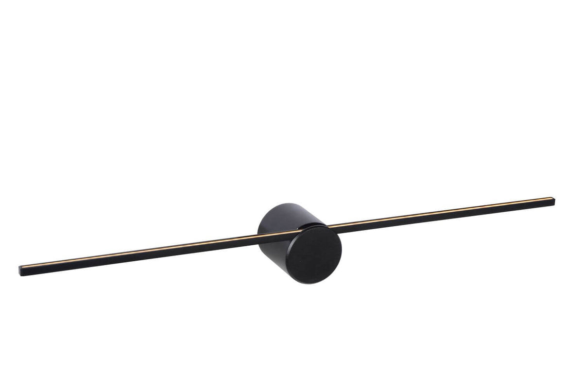 Applique murale Mizar noire, L 60 cm