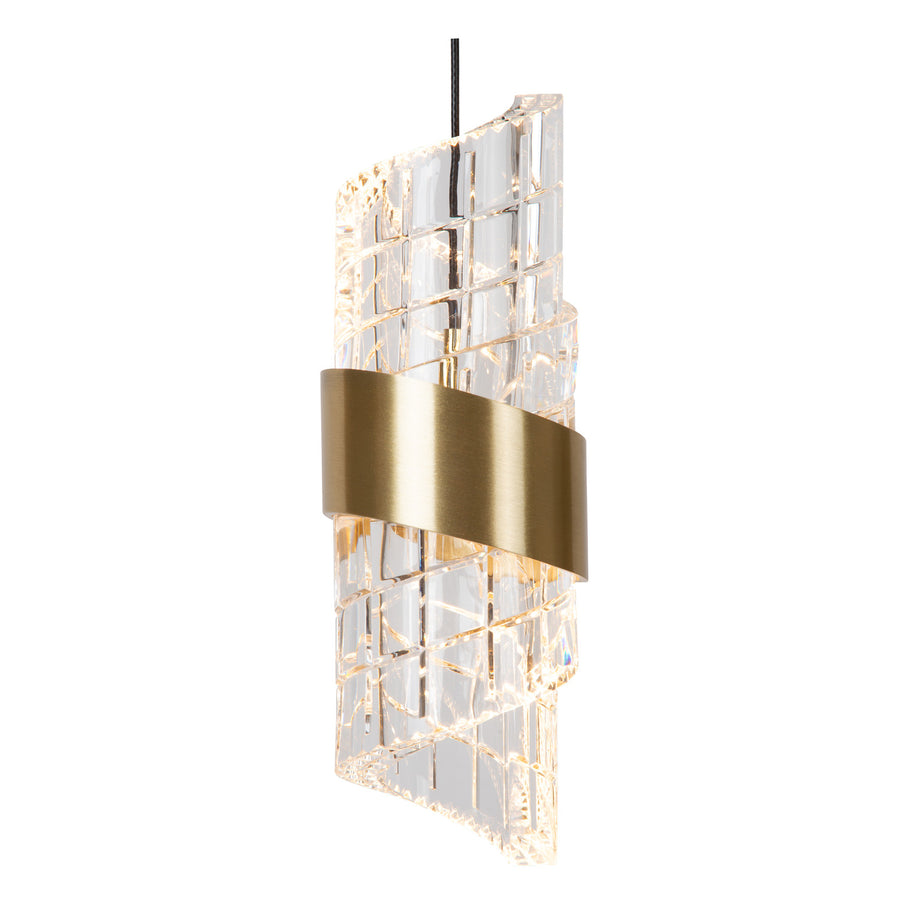 Suspension Kligande dorée, H 70 cm (13496/07/02)