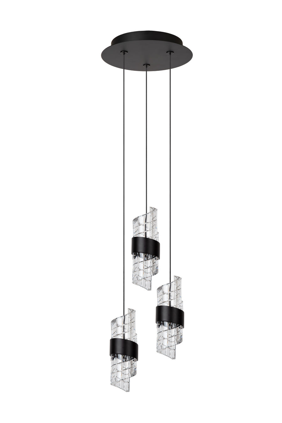Suspension Kligande noire, H 70 cm (13496/21/30)