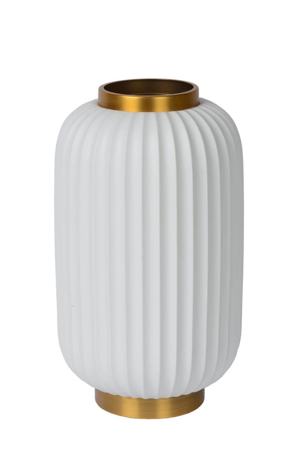 Lampe à poser Gosse blanche, porcelaine, H 33,7 cm