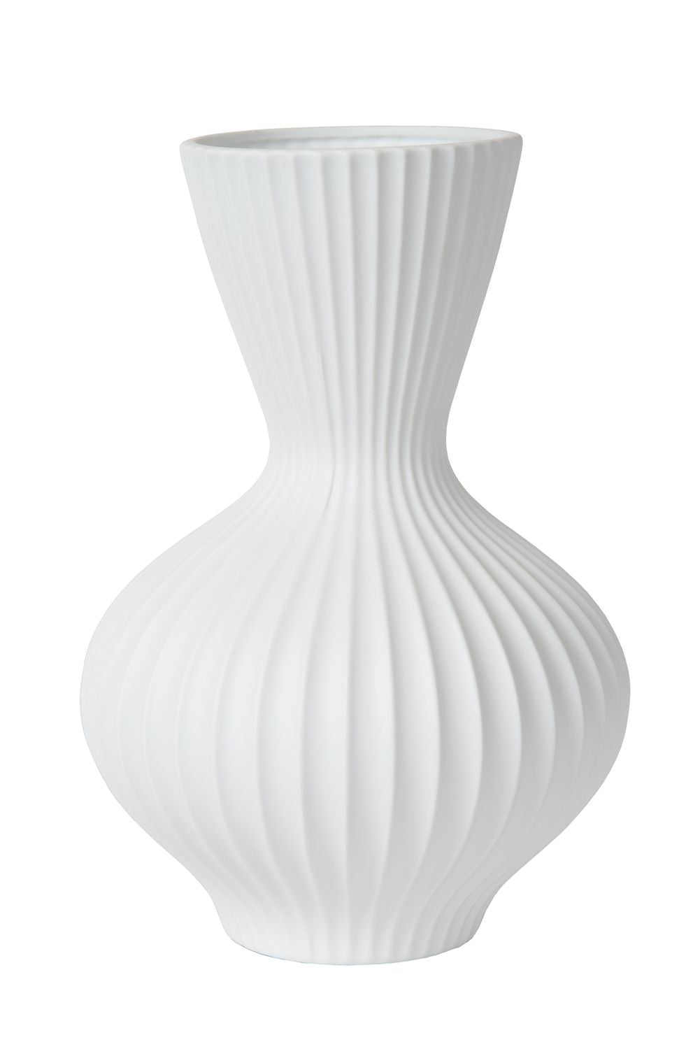 Lampe à poser Momoro blanche, porcelaine, H 29,4 cm