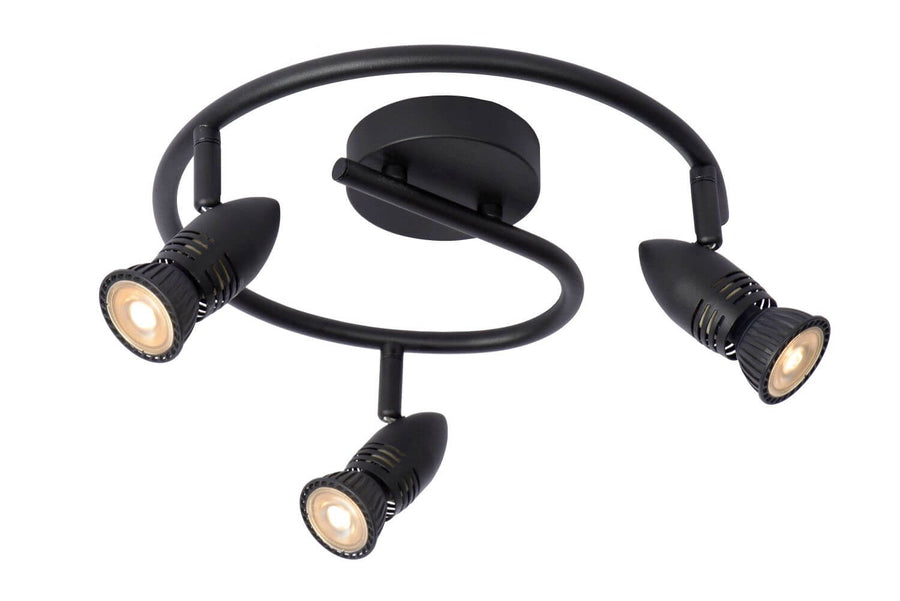 Plafonnier Caro 3 lumières noir