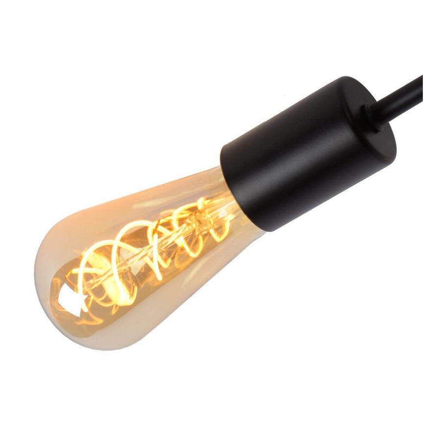 Plafonnier Lester 4 lumières noir