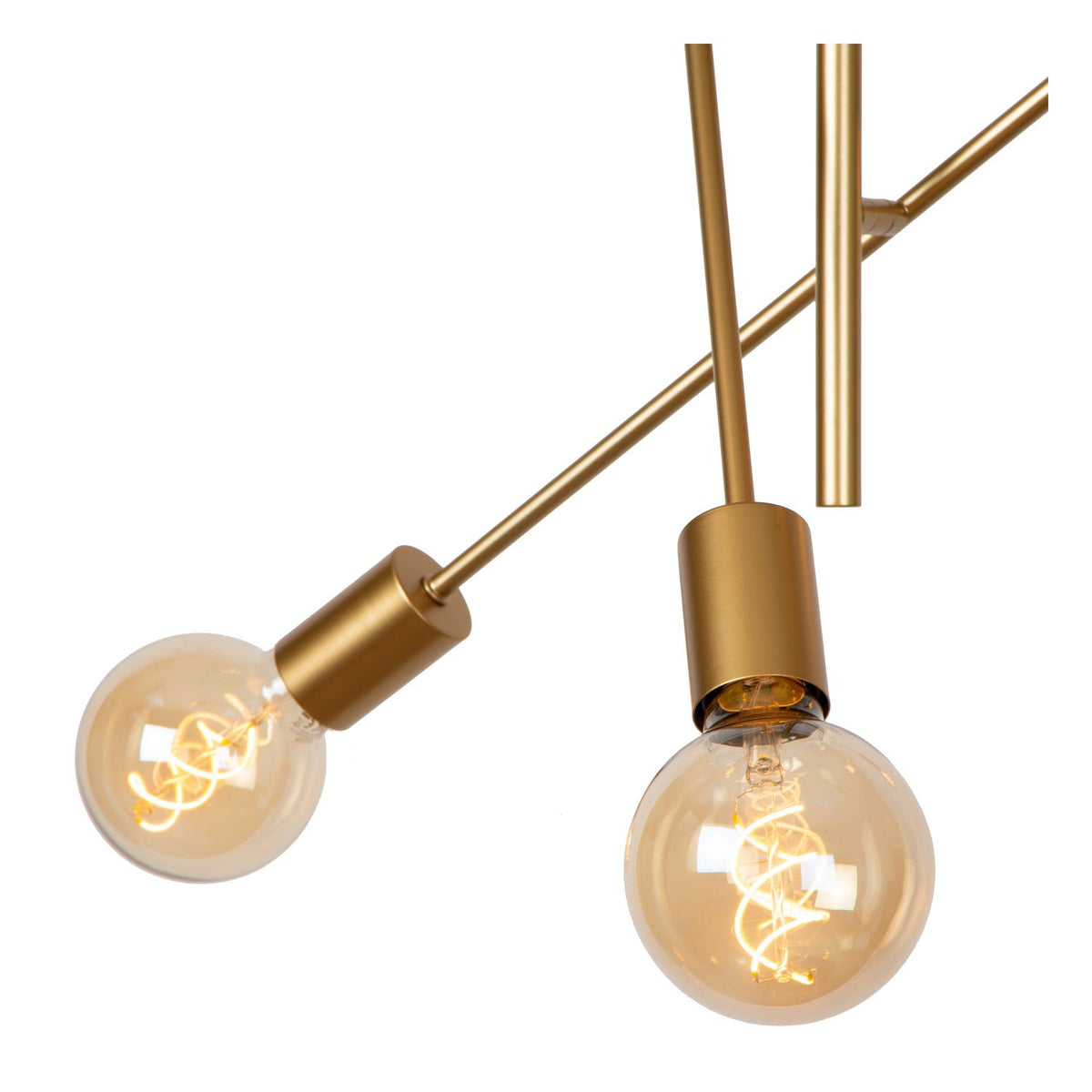 Plafonnier Lester 6 lumières doré mat