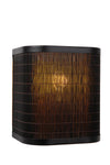 Applique murale Tagalog noire et bois clair, H 20 cm