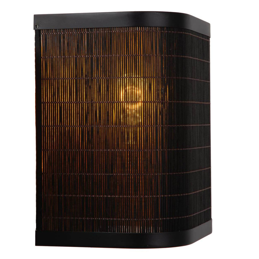 Applique murale Tagalog noire et bois clair, H 20 cm