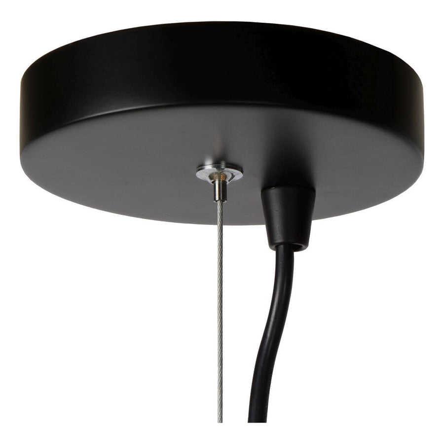 Suspension Leanne 6 lumières noire