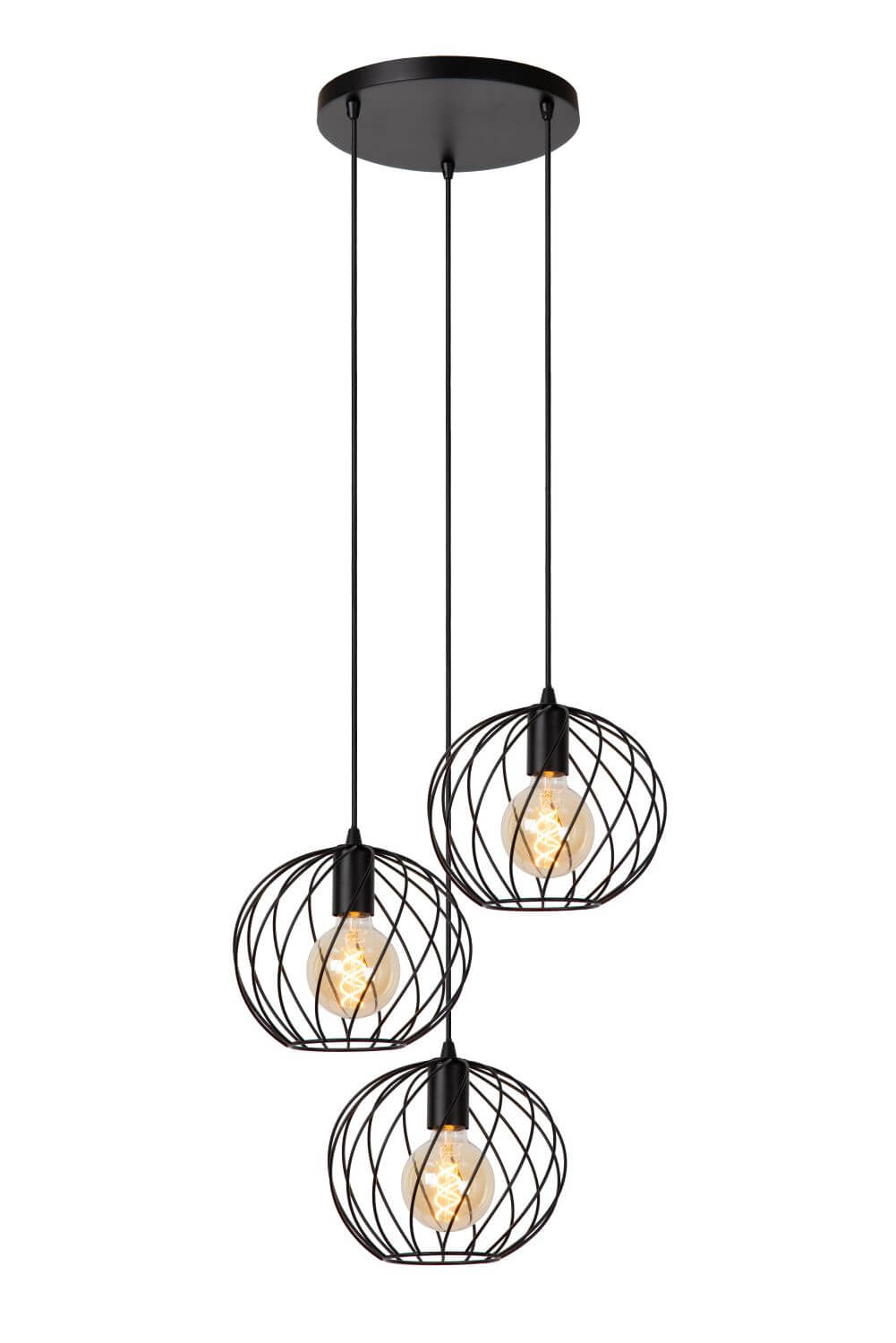 Suspension Danza 3 lumières noire (21428/13/30)
